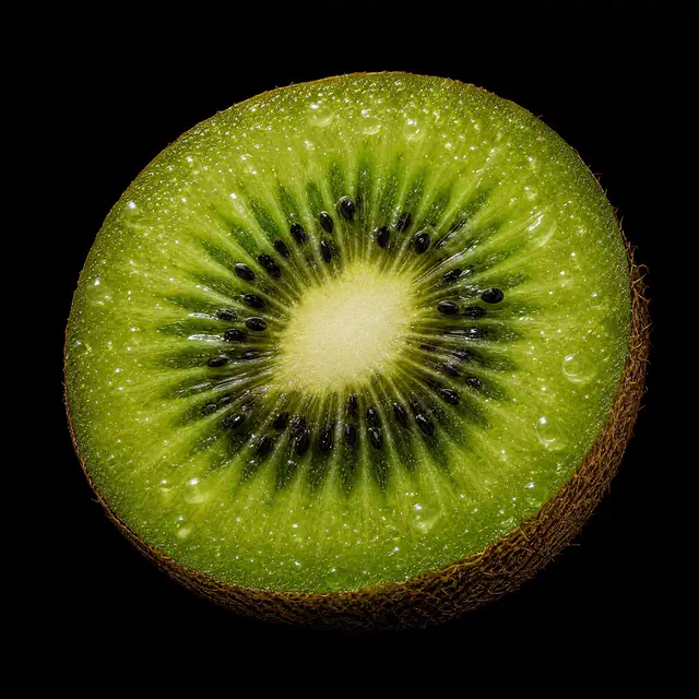 A halved kiwi
